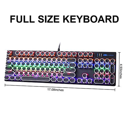 Camiysn Typewriter Style Mechanical Gaming Keyboard