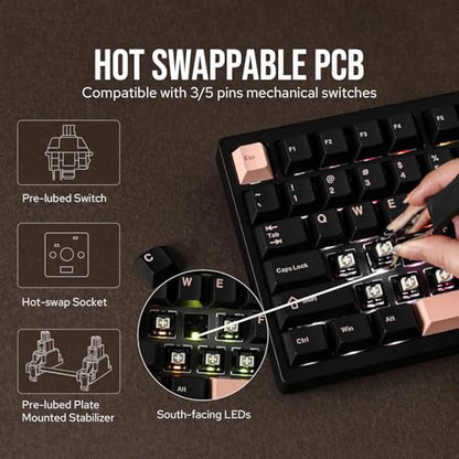 EPOMAKER P75 Wireless Aluminum Mechanical Keyboard