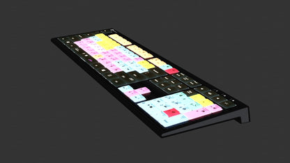 Logickeyboard 'Titan' Wireless Backlit For Video Editor