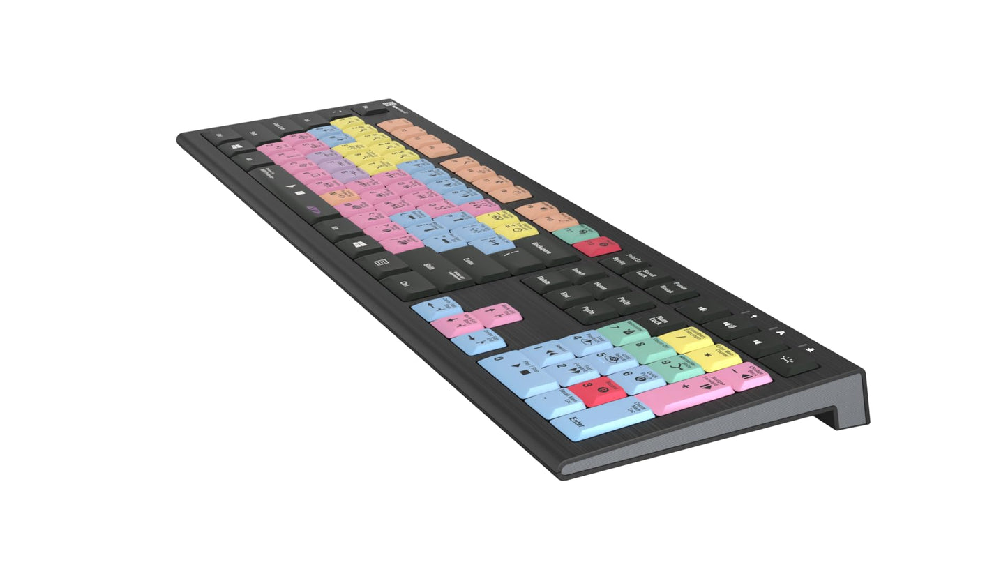 Logickeyboard 'Titan' Wireless Backlit For Video Editor