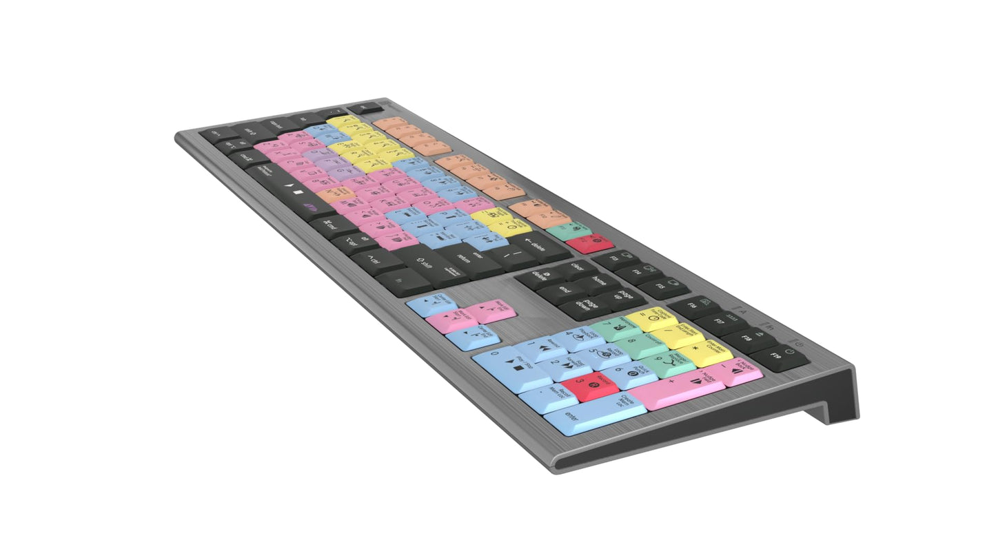 Logickeyboard 'Titan' Wireless Backlit For Video Editor