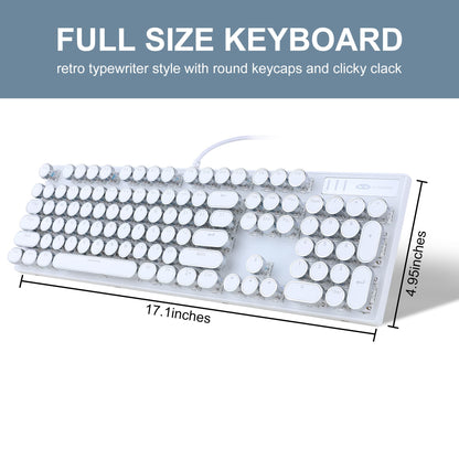 Camiysn Typewriter Style Mechanical Gaming Keyboard