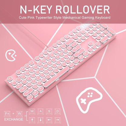 Camiysn Typewriter Style Mechanical Gaming Keyboard