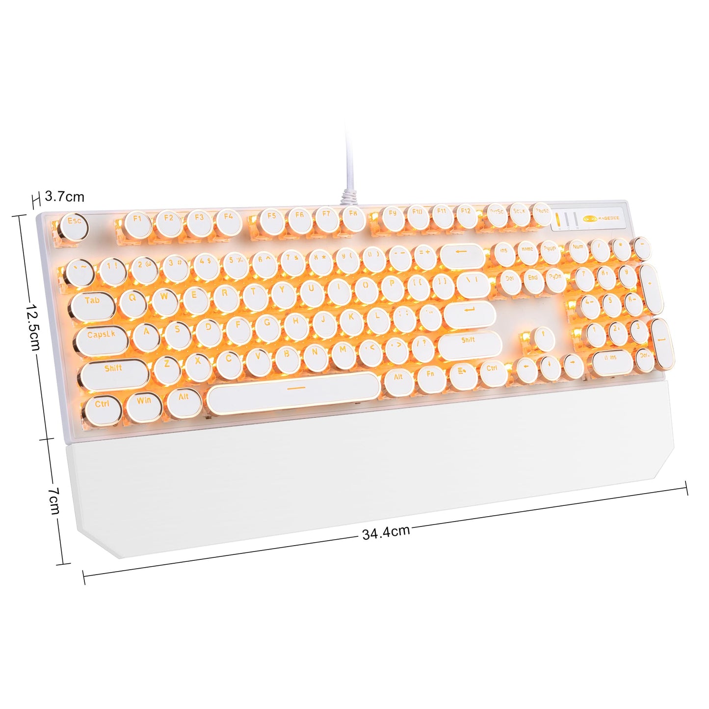 Camiysn Typewriter Style Mechanical Gaming Keyboard