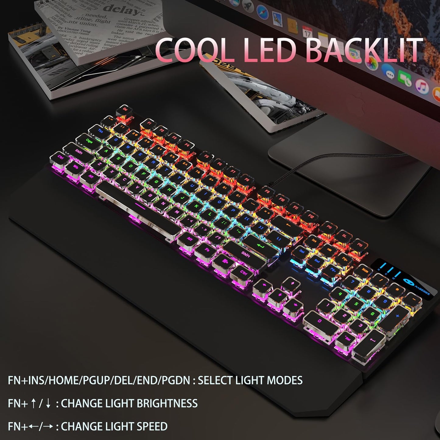 Camiysn Typewriter Style Mechanical Gaming Keyboard