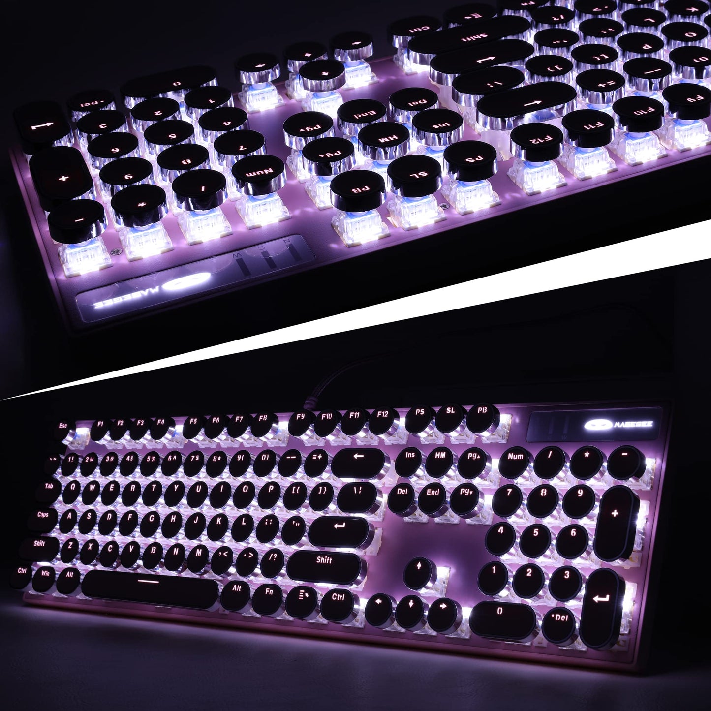 Camiysn Typewriter Style Mechanical Gaming Keyboard