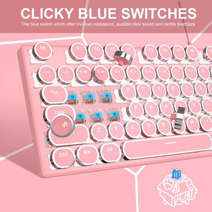 Camiysn Typewriter Style Mechanical Gaming Keyboard