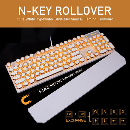 Camiysn Typewriter Style Mechanical Gaming Keyboard