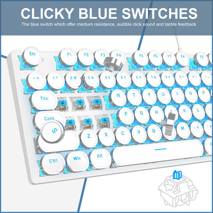 Camiysn Typewriter Style Mechanical Gaming Keyboard