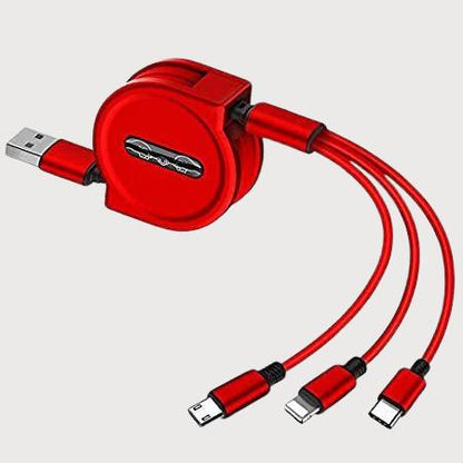 4Ft/1.2m 3-in-1 USB Charge Cord Compatible