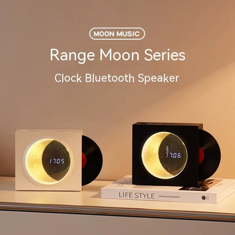 Moon clock starlight retro vinyl Bluetooth speaker