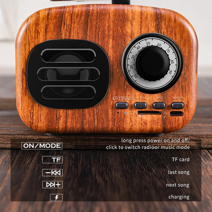 Retro Wood Portable Speaker