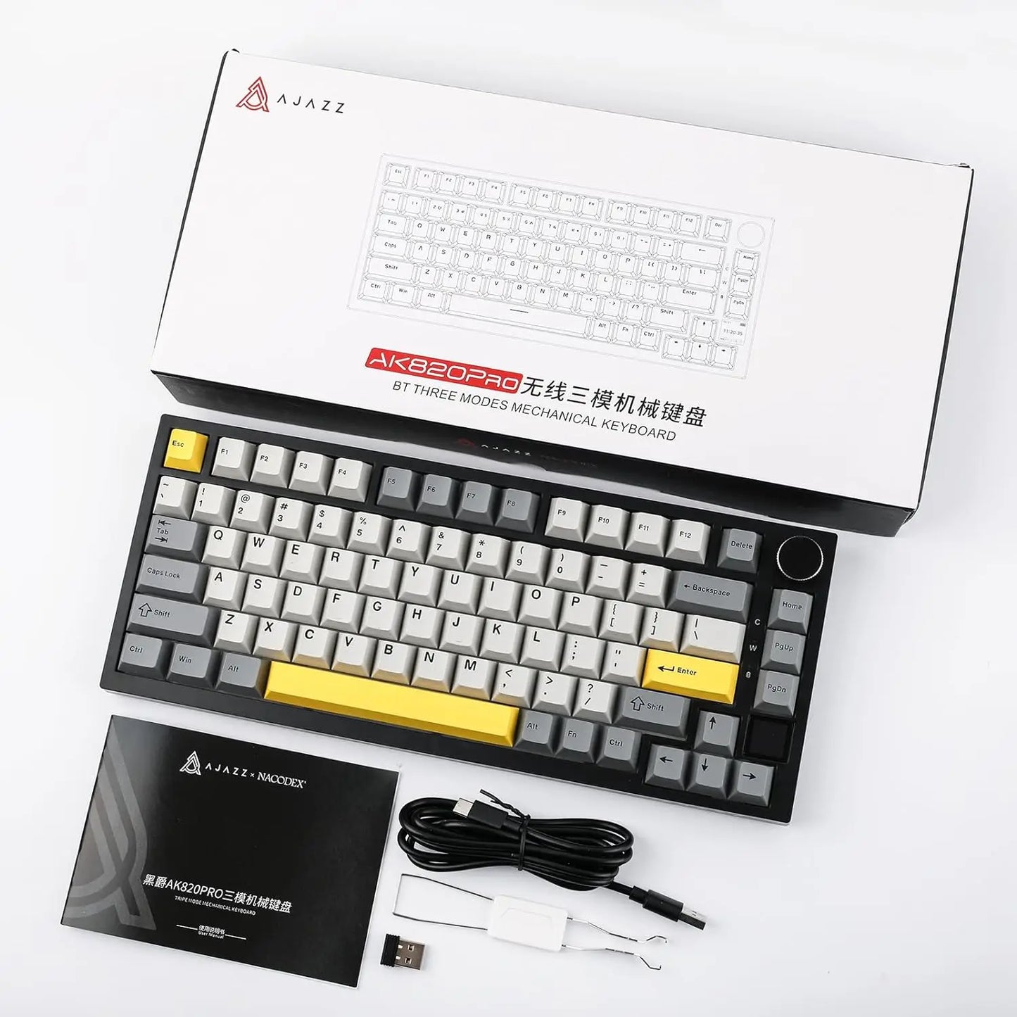 Ajazz AK820 Pro Gaming Mechanical Keyboard